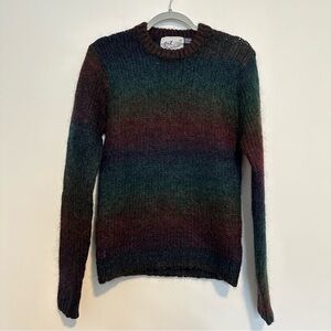 Topman knitwear ombré goat hair sweater